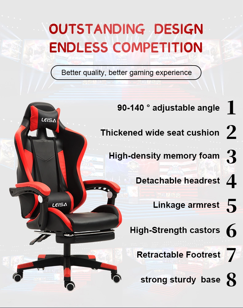 Cheap Leather Swivel Ergonomiccomputer Gaming Racing Chair