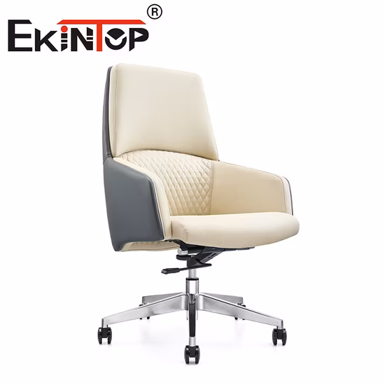 Foshan High Back PU Leather Swivel Chair Factory Leather Office Chair