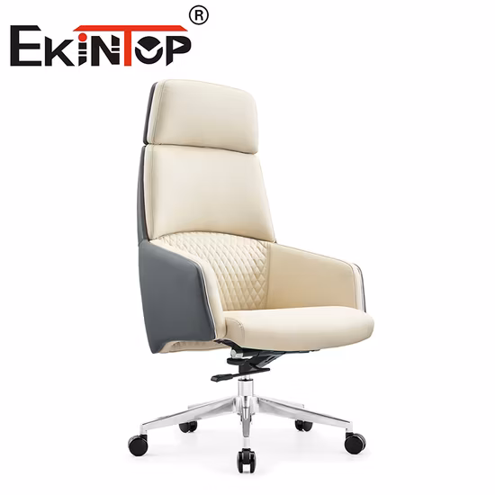 Foshan High Back PU Leather Swivel Chair Factory Leather Office Chair