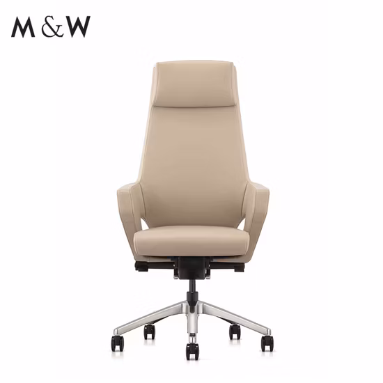 Modern High Back Ergonomic Genuine Swivel Office Chair Executive Leather Office Chair
