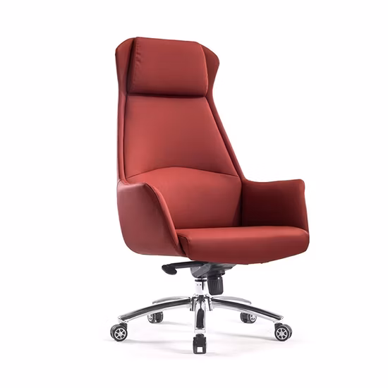 Korean Style Leather High Adjustable Swivel CEO Office Chair